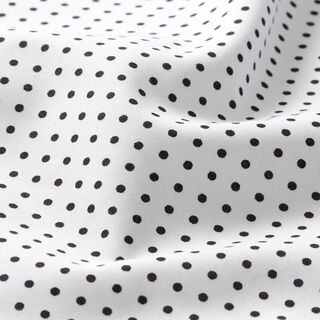 Cotton Poplin Mini polka dots – white/black, 