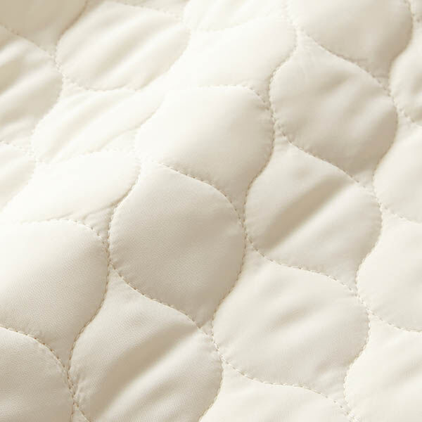 Quilted Fabric Circle Print – offwhite,  image number 2