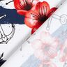 Cotton Jersey flowers & anchor stripes | Glitzerpüppi – white/chili,  thumbnail number 4