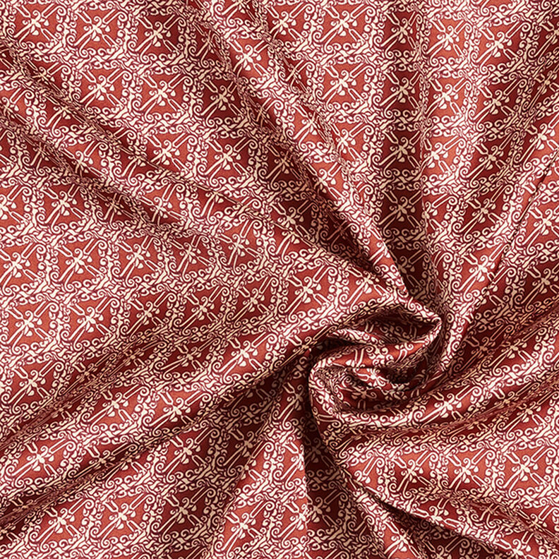 Paisley Diamonds Polyester Satin – copper,  image number 3