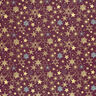 Cotton Poplin Large Stars – merlot/gold,  thumbnail number 6