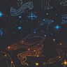 Cotton Jersey Licensed Fabric Heraldic animal constellations of Harry Potter | Warner Bros. – black,  thumbnail number 6
