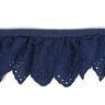 Ruched Broderie Anglaise, 57 mm – navy blue,  thumbnail number 1