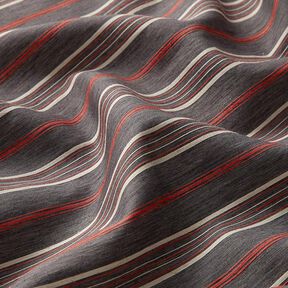 Cotton fabric irregular horizontal stripes – grey, 