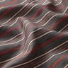 Cotton fabric irregular horizontal stripes – grey,  thumbnail number 2