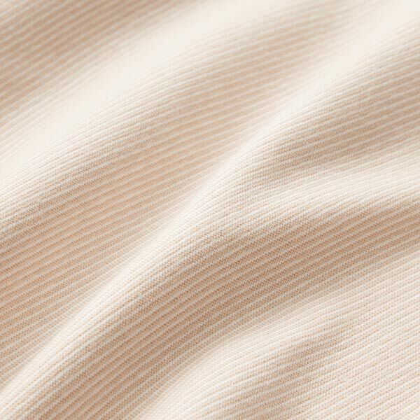 Tubular cuff fabric narrow stripes – beige/offwhite,  image number 2