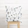 Decor Fabric Half Panama flower drawing – offwhite/black,  thumbnail number 8
