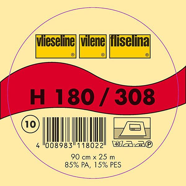 H 180 Fusible Interlining | Vilene – white,  image number 2