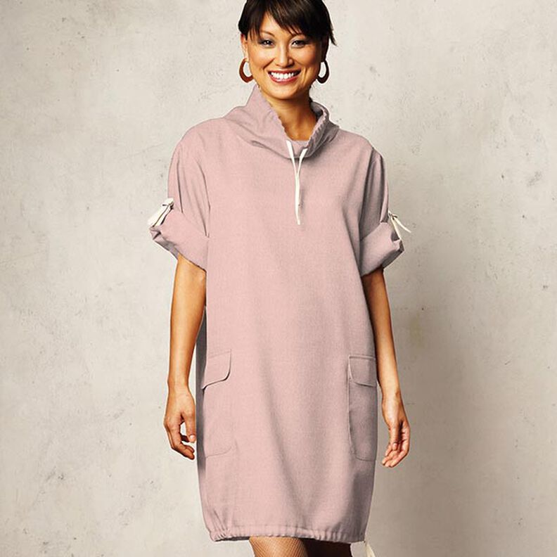 Cotton Fleece Plain – dusky pink,  image number 7