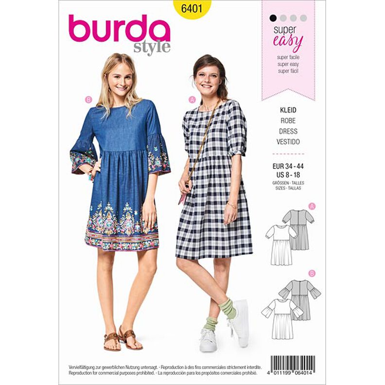 Dress, Burda 6401 | 34 - 44,  image number 1