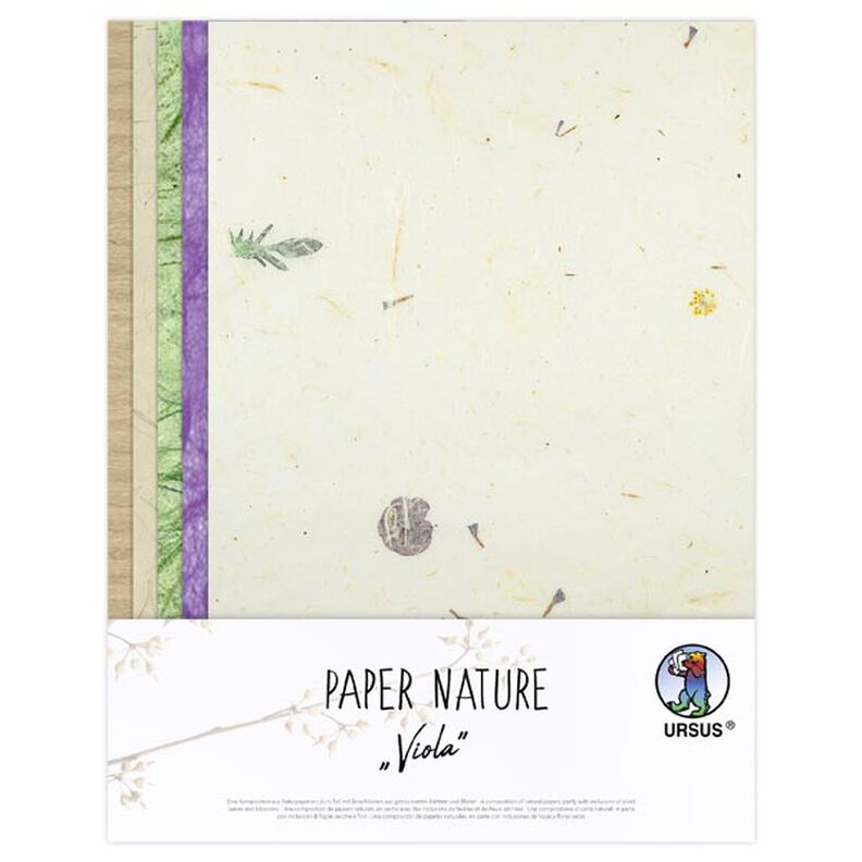 Natural paper set  "Paper Nature Viola",  image number 2