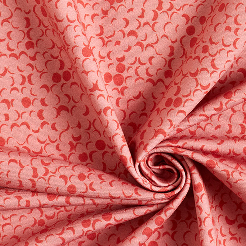 GOTS French Terry Dots | Tula – dusky pink/terracotta,  image number 3