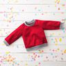 Light French Terry Plain – red,  thumbnail number 5