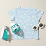 Waffle Jersey Ox-eye daisies – silver blue,  thumbnail number 6