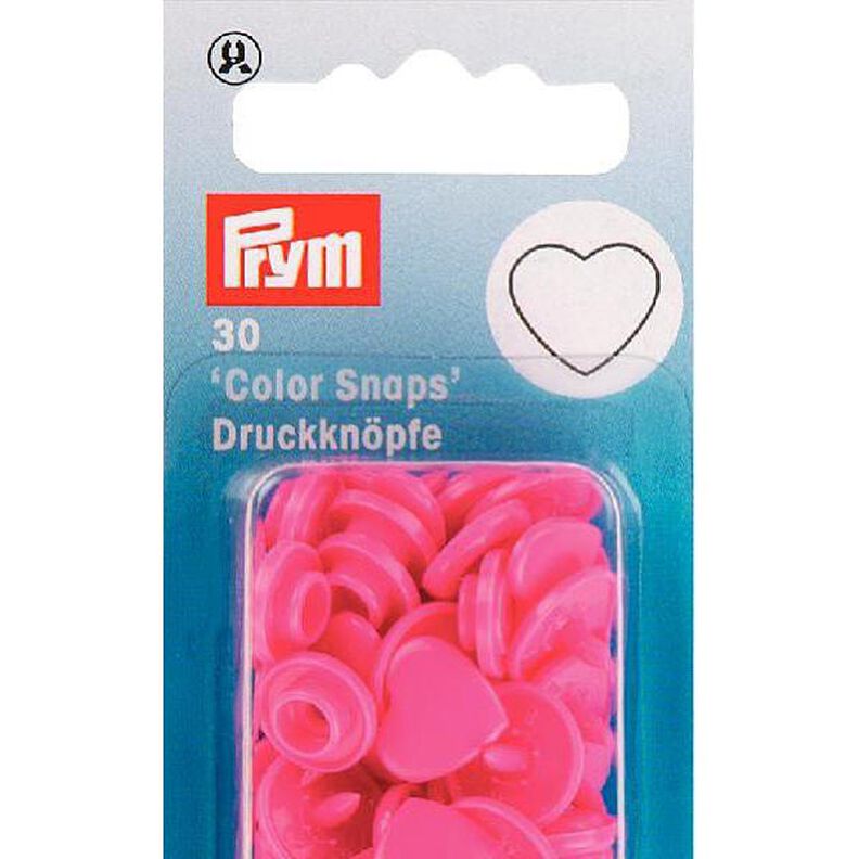 Color Snaps Heart Press Fasteners 5 - pink| Prym,  image number 3