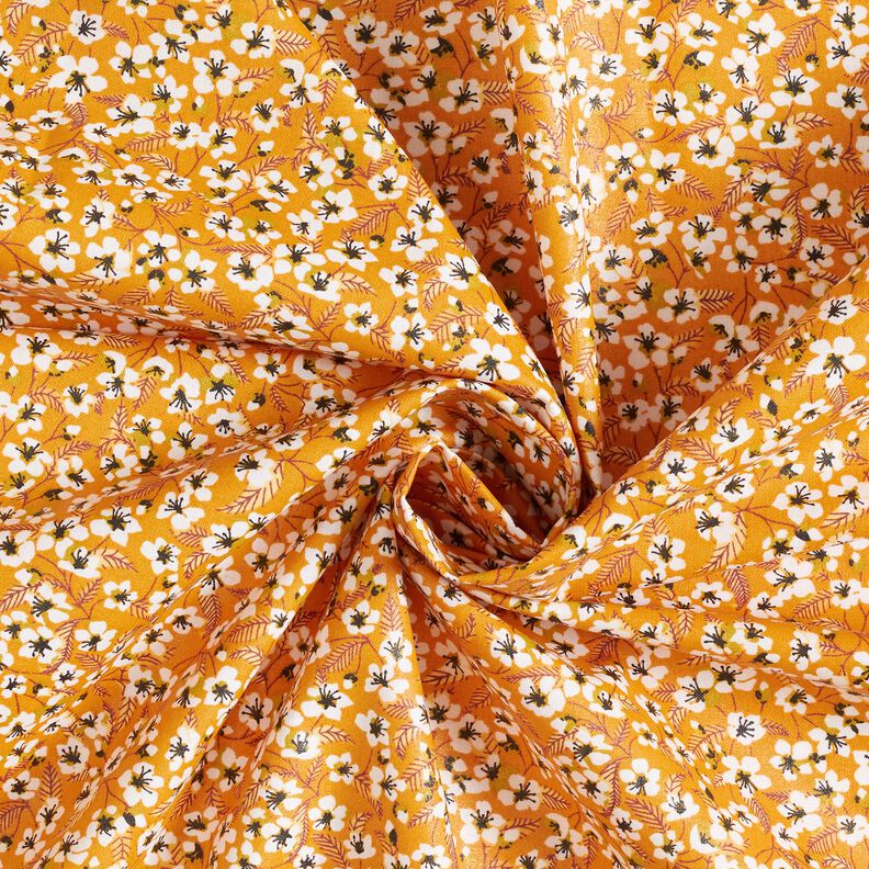 Coated Cotton Blossom – curry yellow/white,  image number 4