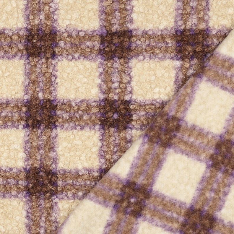 Knit Bouclé Check – green/offwhite,  image number 4