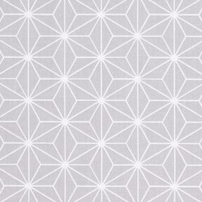 Cotton Cretonne Asanoha Japanese Stars – grey, 