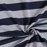 Cotton Jersey dotted stripes – navy blue/white,  thumbnail number 3