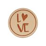 Love Embellishment [ Ø 25 mm ] – brown,  thumbnail number 1