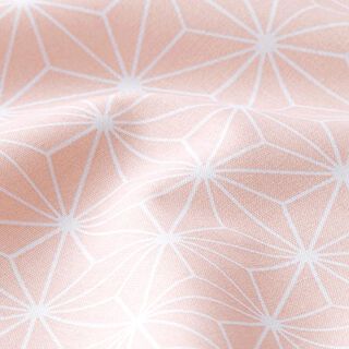 Cotton Cretonne Asanoha Japanese Stars – pink, 