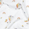 GOTS Cotton Jersey unicorns Digital Print | by Poppy – white,  thumbnail number 2