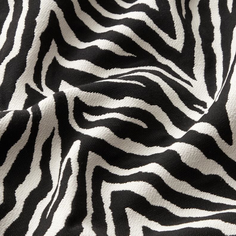 Decor Fabric Jacquard Zebra – ivory/black,  image number 2