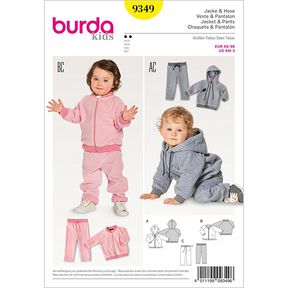 Baby-Jacket | Blouson | Trousers/Pants, Burda 9349 | 68 - 98, 