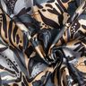Satin crepe sea flowers – slate grey/beige,  thumbnail number 3