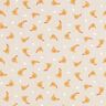 Decor Fabric Half Panama small chickens – natural/curry yellow,  thumbnail number 1