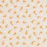 Decor Fabric Half Panama small chickens – natural/curry yellow,  thumbnail number 1