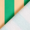 Decor Fabric Half Panama Block Stripes – green/apricot,  thumbnail number 4