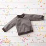 Cuffing Fabric Plain – black brown,  thumbnail number 6