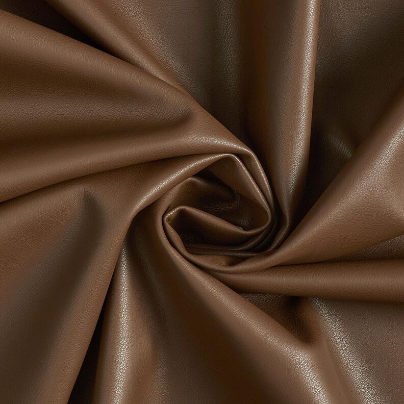 Imitation Leather with velour reverse  – dark brown,  image number 1