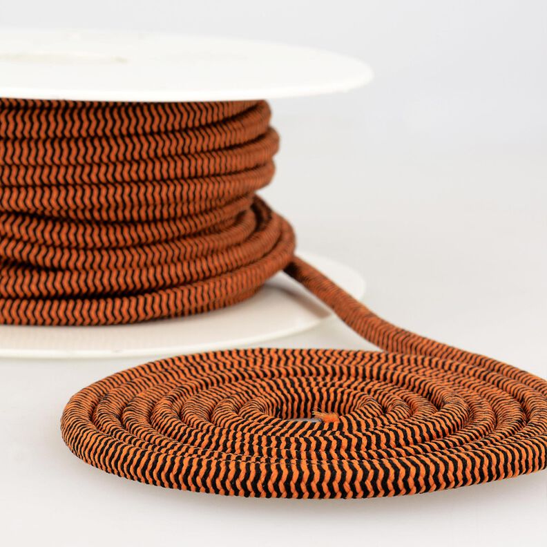Outdoor Elastic cord [Ø 5 mm] – orange/black,  image number 1