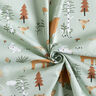 Cotton Poplin animals in the wood – pastel green,  thumbnail number 3