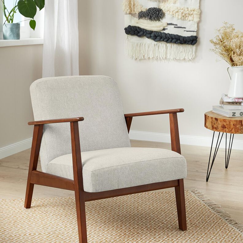 Upholstery Fabric Fine Texture – misty grey,  image number 4