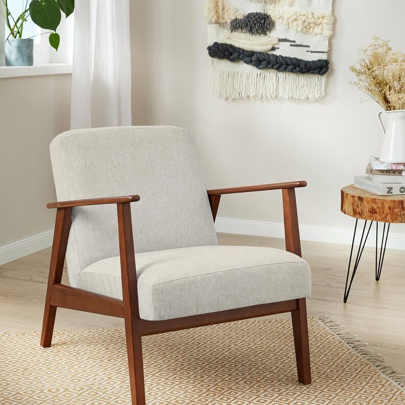 Upholstery Fabric Fine Texture – misty grey, image number 4