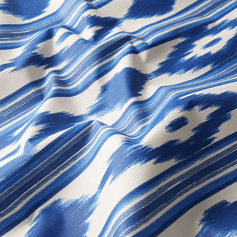 Coated Cotton Ethnic Stripes – blue,  image number 2