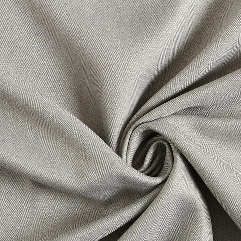 Blackout fabric Herringbone – light grey,  image number 1