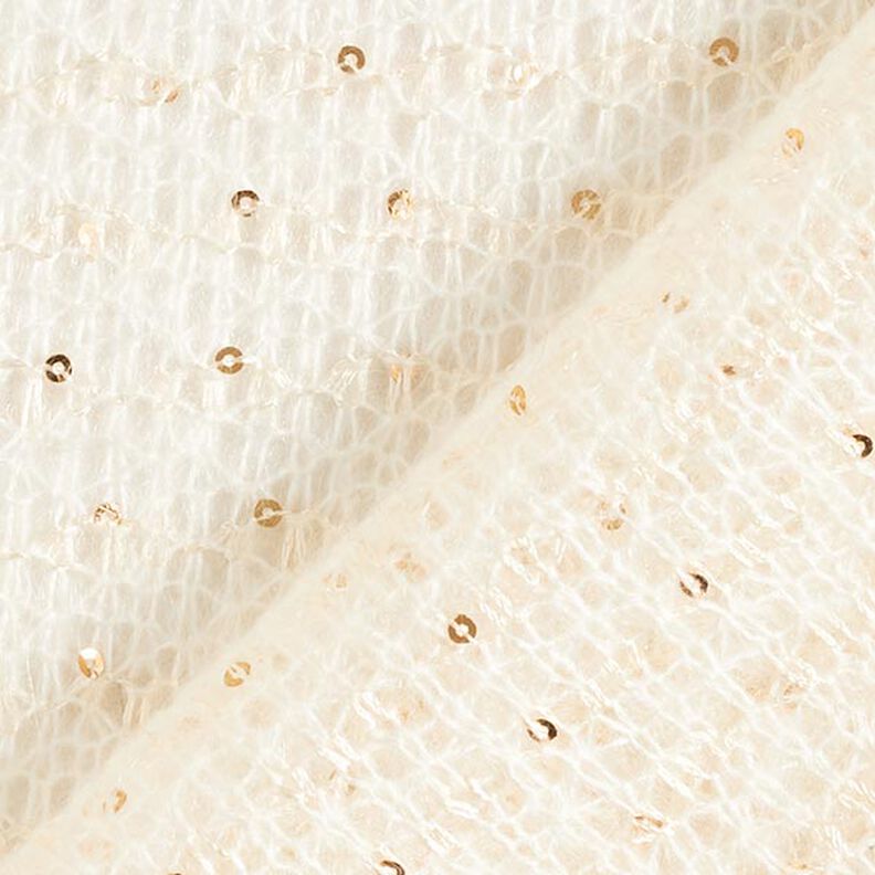 Lightweight Sequin Knit Fabric – white,  image number 3