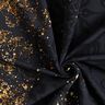 French Terry Border fabric golden ornaments | Glitzerpüppi – black/antique gold,  thumbnail number 3