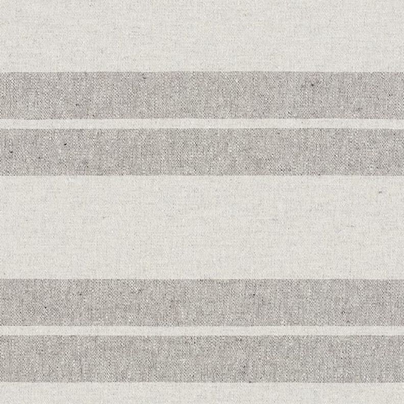 Decorative fabric, canvas mixed stripes, recycled – grey,  image number 1