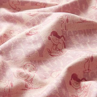 GOTS Cotton Jersey Happy Snoopy | Peanuts (TM) – dusky pink, 