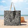 Decor Fabric Canvas Leopard polka dots – elephant grey/black,  thumbnail number 8