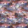 French Terry Mystical Horses Digital Print – pastel violet,  thumbnail number 1