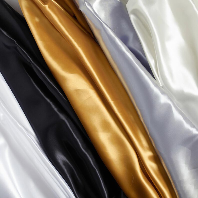 Polyester Satin – black,  image number 5