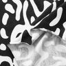 Abstract leopard pattern viscose jersey – black/white,  thumbnail number 3