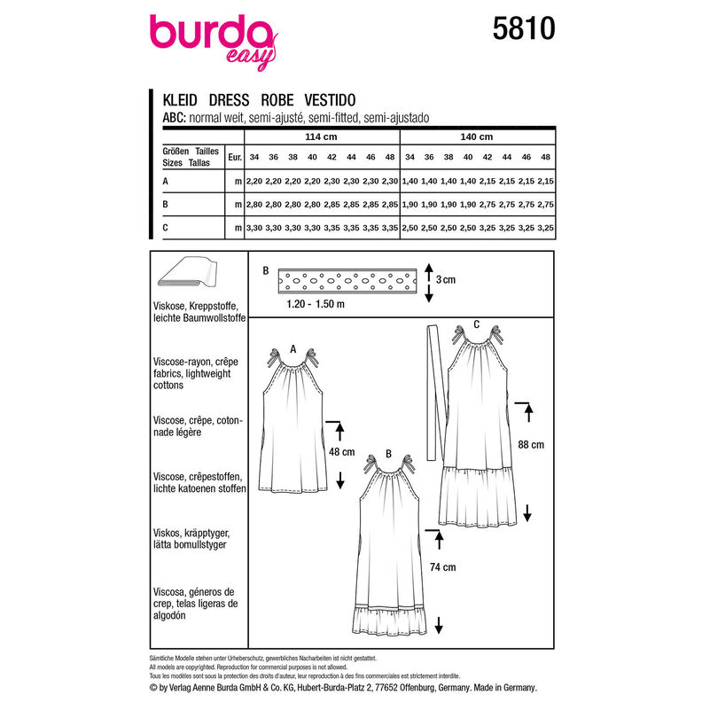 Dress | Burda 5810 | 34-48,  image number 12