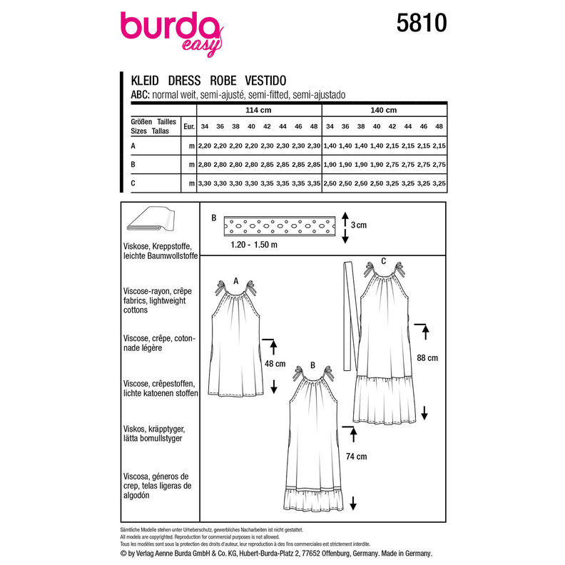Dress | Burda 5810 | 34-48, image number 12